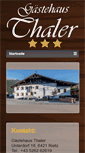 Mobile Screenshot of gaestehausthaler.at
